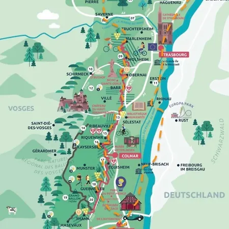 아파트 Bagatelle L'ecrin Du Ried Proche Europapark *